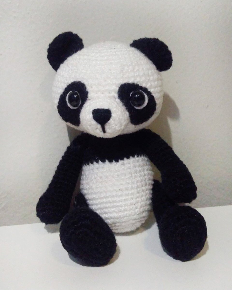 Panda - Amigurumi | Elo7 Produtos Especiais