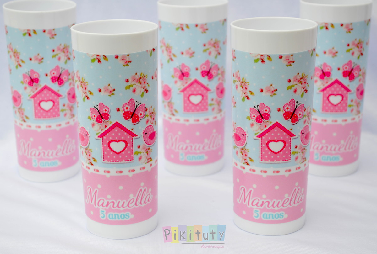 Copo Long Drink Passarinhos no Elo7 Pikituty Aparadores Gris Ceniza ~ Copo Long Drink Passarinhos no Elo7 Pikituty
