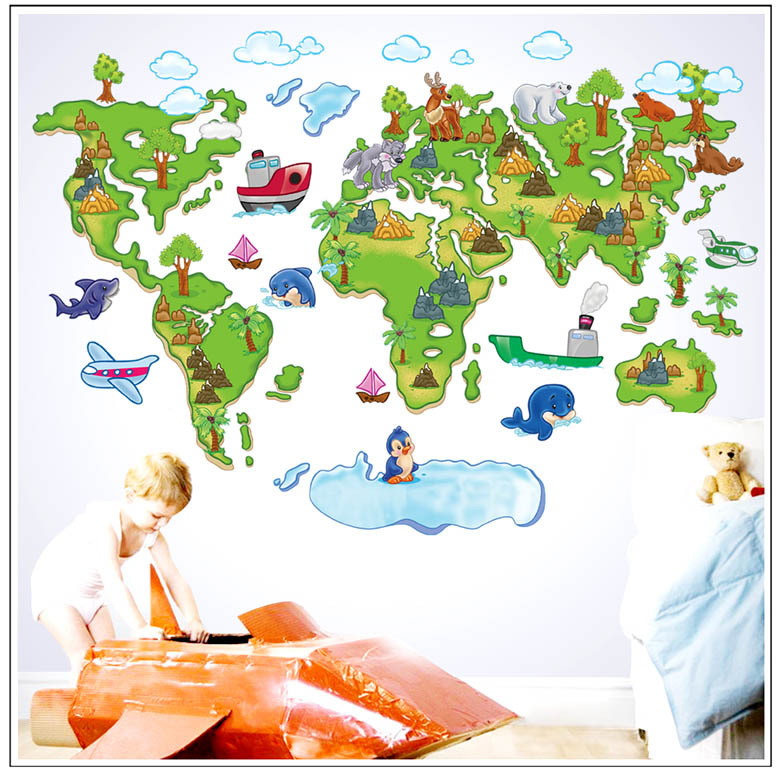 Adesivo Parede Mapa Mundi Infantil no Elo7 Child Adesivos (97F671) Aparador Verde Musgo ~ Adesivo Parede Mapa Mundi Infantil no Elo7 Child Adesivos (97F671)
