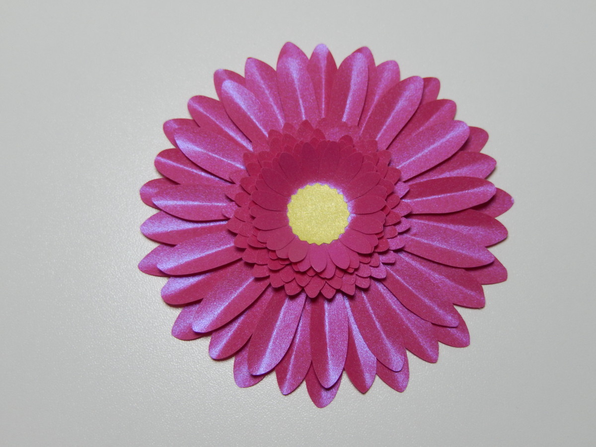 flor gérbera em papel cor pink no elo7 pingos de arte 99373a