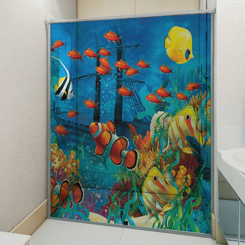 Adesivo Para Box De Banheiro 3D Fundo do Mar no Elo7 Artesanato Vila Do Conde ~ Adesivo Para Box De Banheiro 3D Fundo do Mar no Elo7
