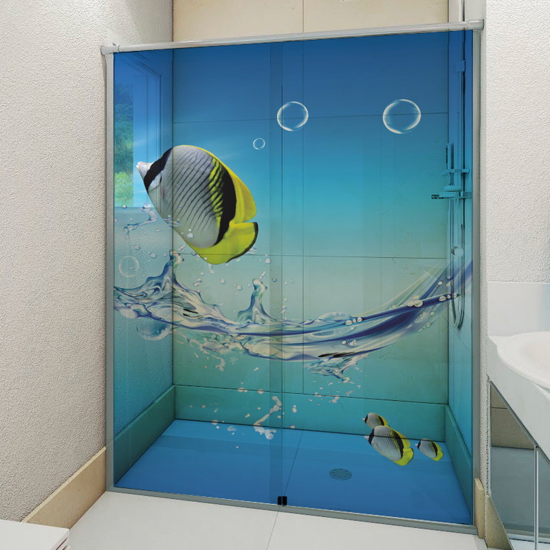 ADESIVO BOX DE BANHEIRO FUNDO DO MAR 6Formas Adesivos Decorativos Elo7 Armario Pequeno Para Banheiro ~ ADESIVO BOX DE BANHEIRO FUNDO DO MAR 6Formas Adesivos Decorativos Elo7