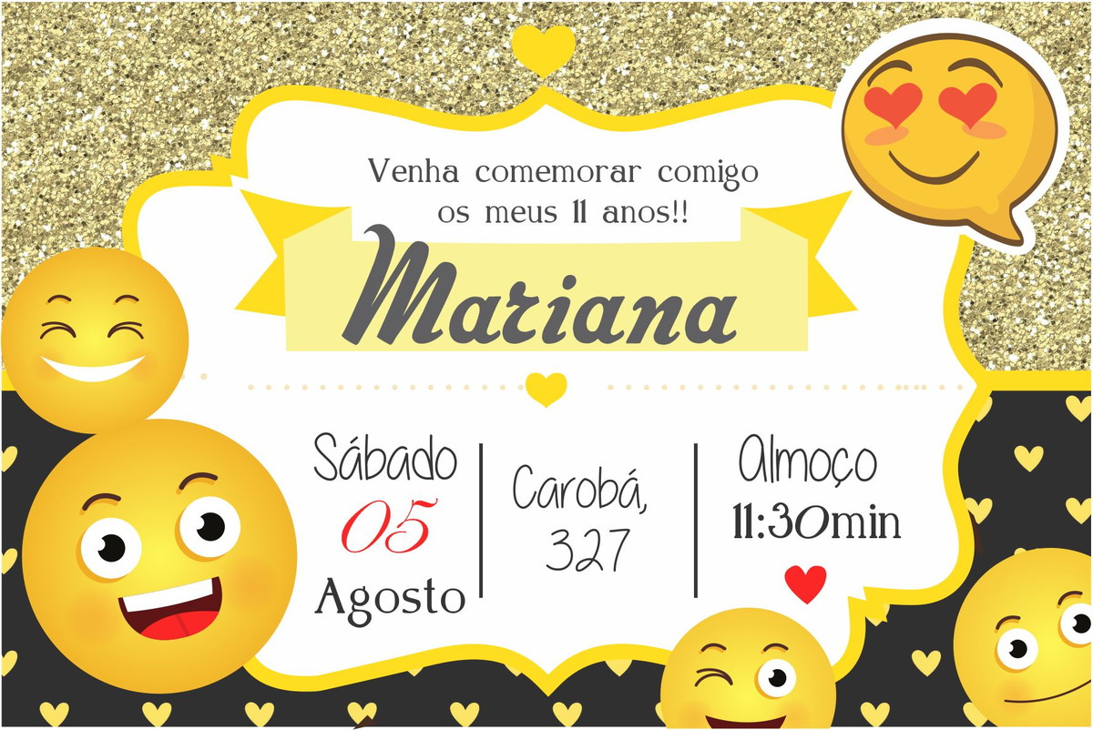 Convite Digital Emojis no Elo7 ART DECORADA (9EFBFF) Artesanato Minas Gerais Comprar ~ Convite Digital Emojis no Elo7 ART DECORADA (9EFBFF)