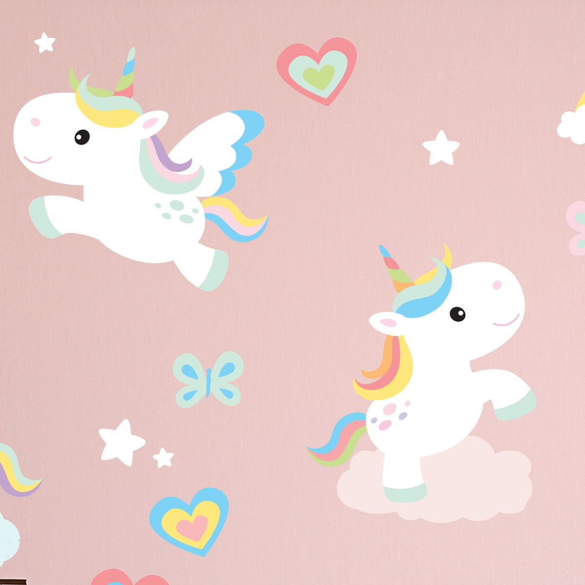 Adesivo Infantil Unicórnios Quartinhos Elo7 Adesivo De Parede Arvore Infantil ~ Adesivo Infantil Unicórnios Quartinhos Elo7
