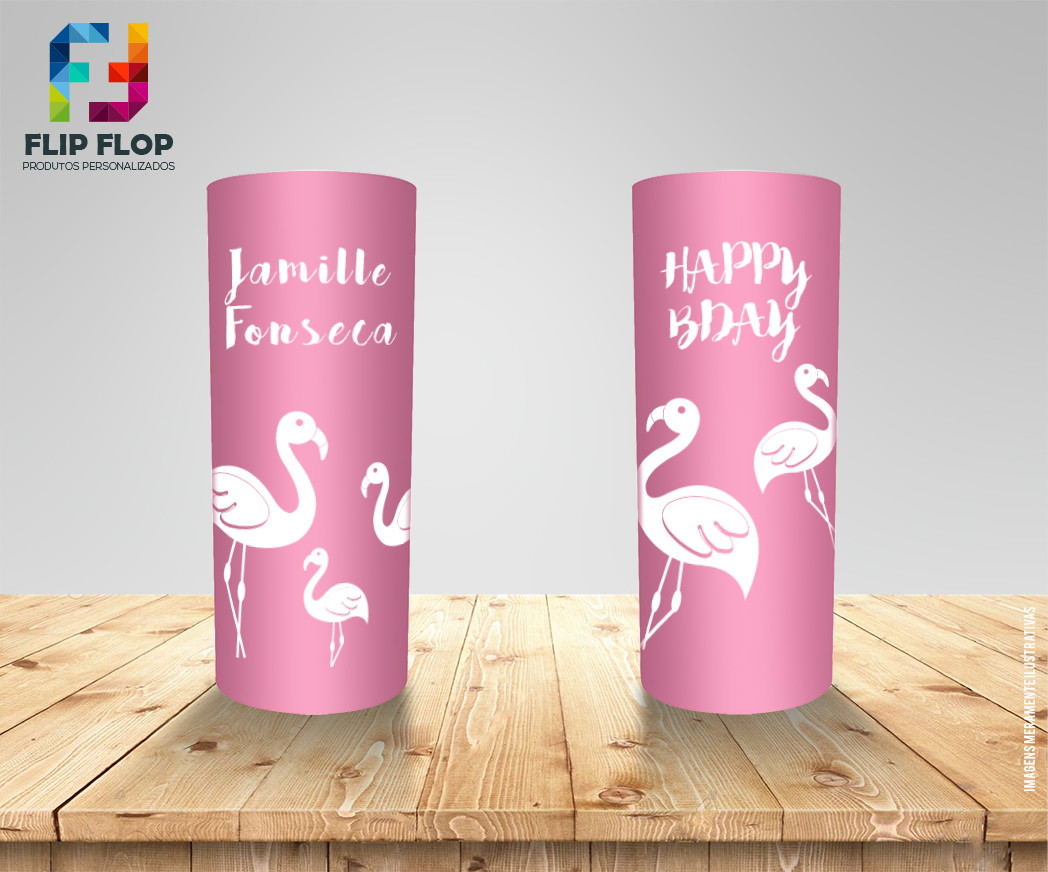 COPO PERSONALIZADO FLAMINGOS no Elo7 FLIPFLOP Aparadores Gris Ceniza ~ COPO PERSONALIZADO FLAMINGOS no Elo7 FLIPFLOP
