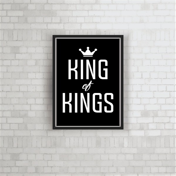 quadro decorativo king of