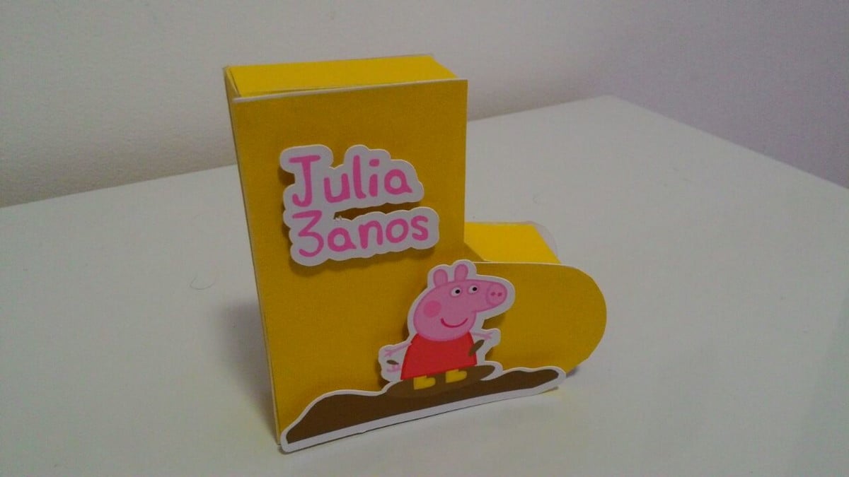 bota infantil peppa pig