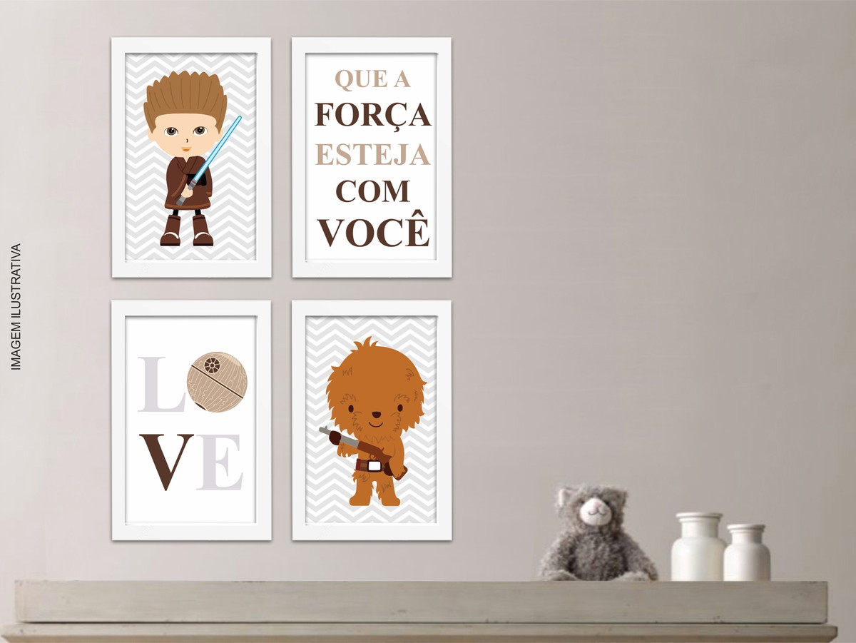 4 Quadros Decorativos Star Wars Baby Quarto Menino Decorar E ~ Decorando A Parede Do Quarto E Tema De Quarto De Menino 4 Quadros Decorativos Star Wars Baby Quarto Menino Decorar E ~ Decorando A Parede Do Quarto E Tema De Quarto De Menino