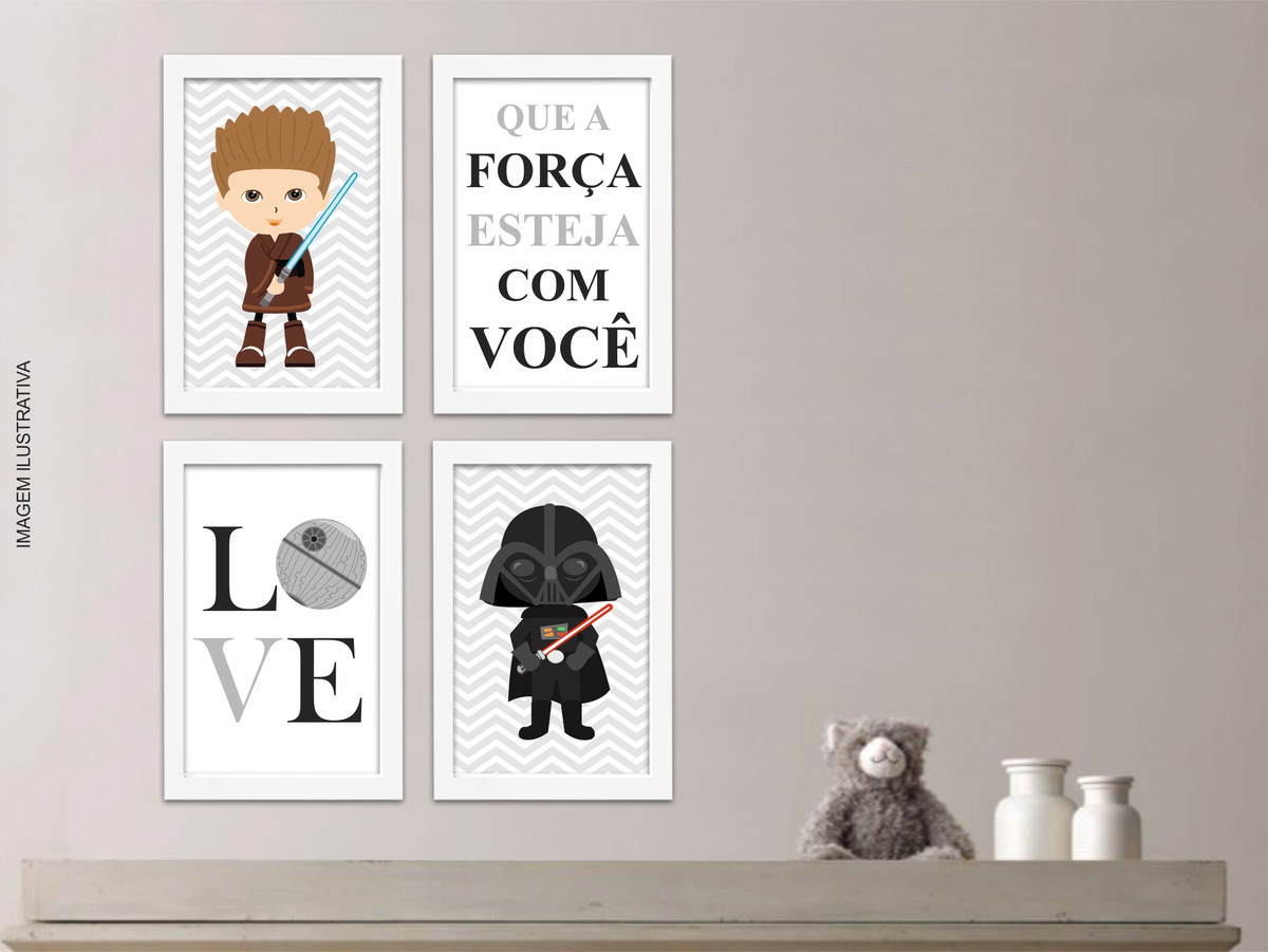 4 Quadros Tema Star Wars Baby Decora O Quarto De Menino ~ Decoração Para Quarto De Bebê E Quadros Geek Para Quarto 4 Quadros Tema Star Wars Baby Decora O Quarto De Menino ~ Decoração Para Quarto De Bebê E Quadros Geek Para Quarto