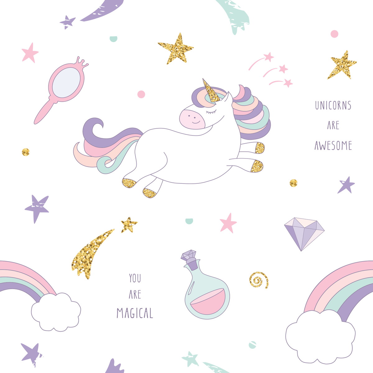 Papel de Parede Quarto Adesivo Unicórnio Texturizado57x270cm Quartinhos Elo7 Adesivo De Parede Arvore Infantil ~ Papel de Parede Quarto Adesivo Unicórnio Texturizado57x270cm Quartinhos Elo7