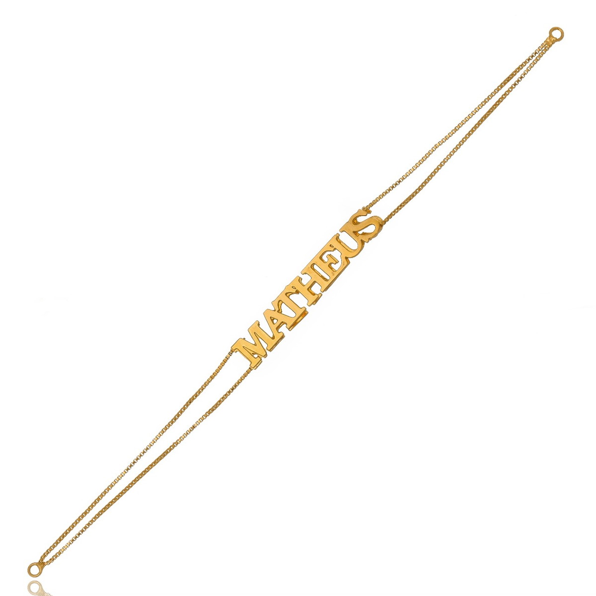 Pulseira com nome no Elo7 | Ekeka Joias Artesanais (A46788)