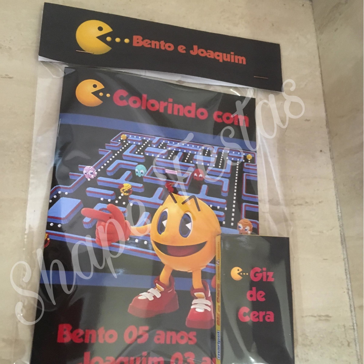 livro para colorir pacman no elo7 shape design e festas a4bb22