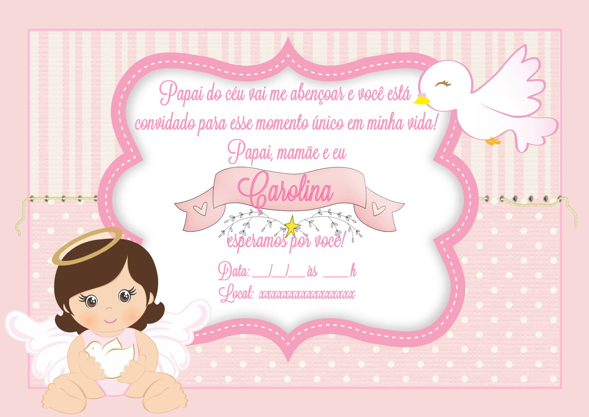 convite digital batizado menina ii no elo7 myah criando moldura convite de batizado para imprimir gratis