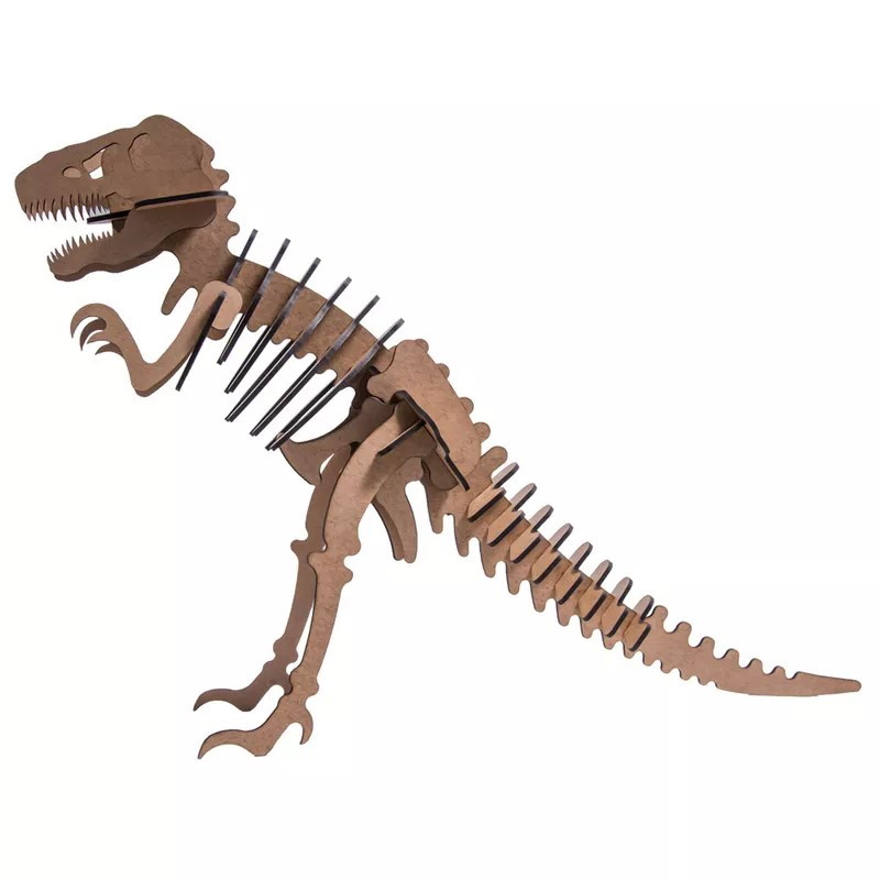 Brinquedo Quebra Cabeça 3d Dinossauro Tiranossauro Rex Mdf : :  Brinquedos e Jogos