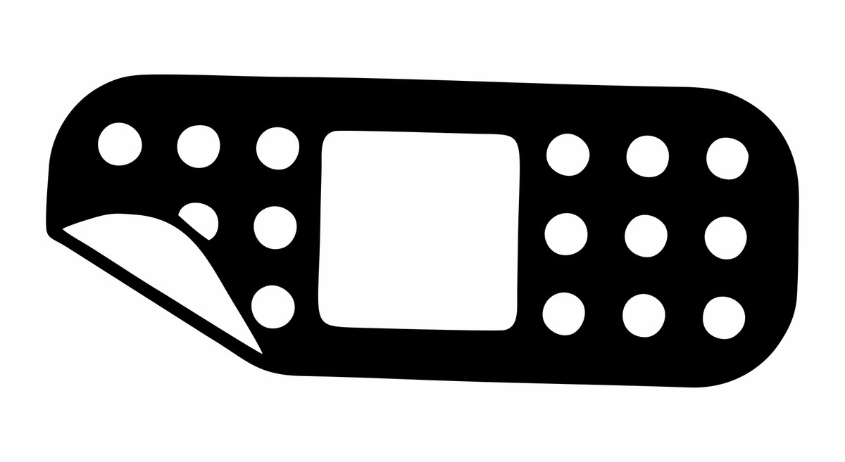 adesivo band aid canto