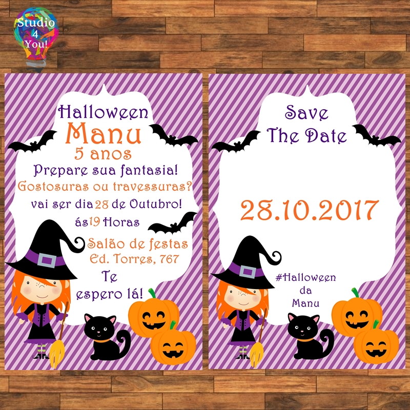 arte digital convite save the date halloween no elo7 studio 4