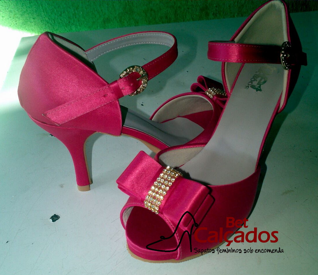 sapato de noiva rosa pink