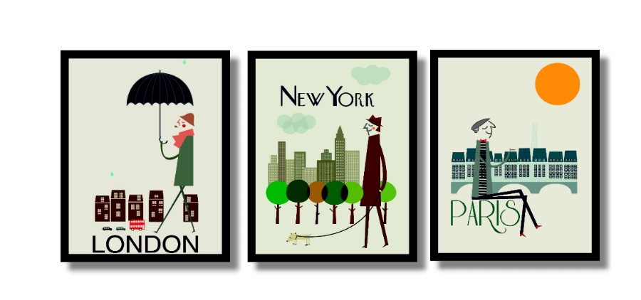 quadros decorativos designer gráfico