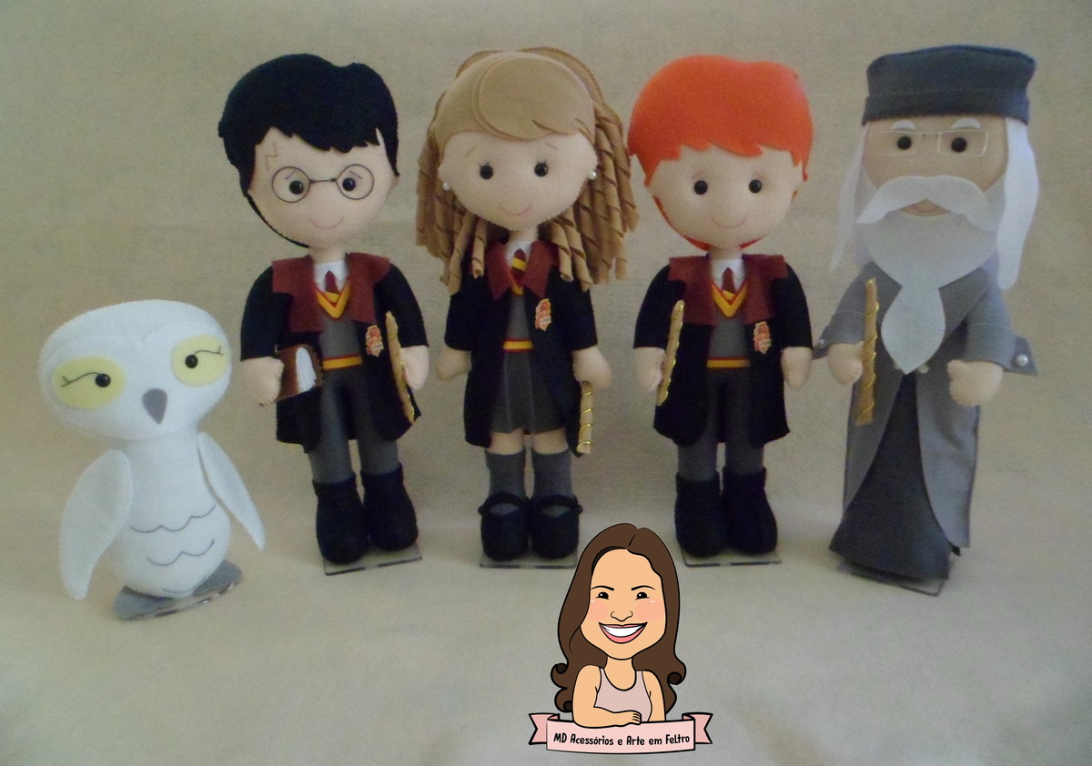 Personagens Harry Potter no Elo7 MD Acessórios e Arte em Feltro (AC0DD0)