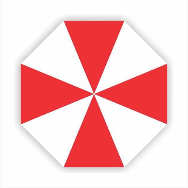 5x adesivo umbrella corp