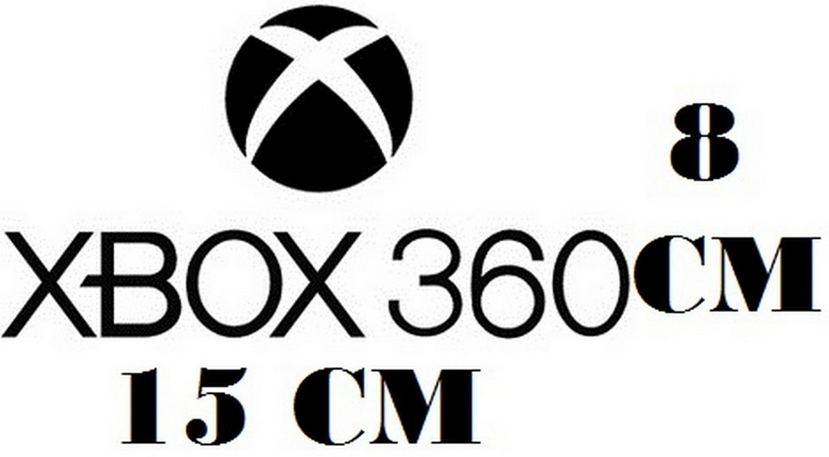 adesivo logo xbox 360