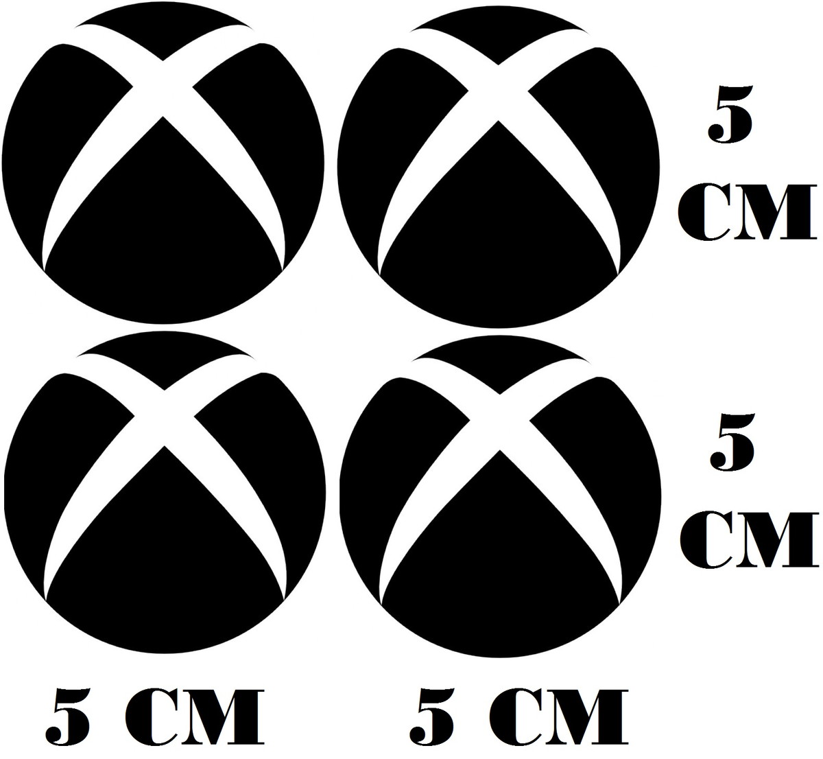 4 adesivos logo circular