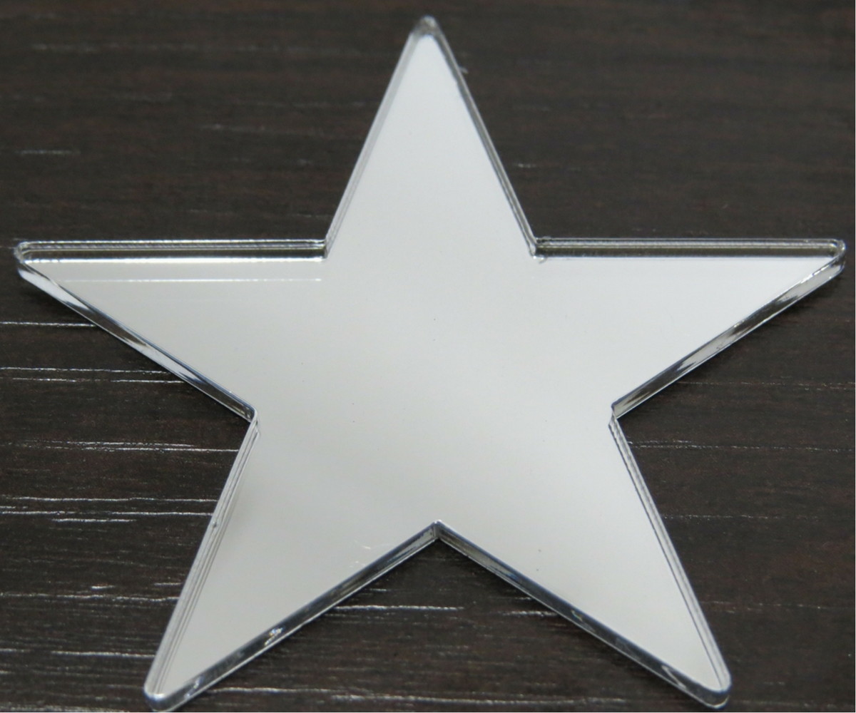10 aplique acrilico espelhado estrela no elo7 laser fe af20f8