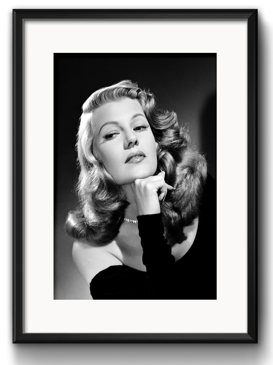 quadro rita hayworth preto branco com paspatur no elo7 red rose