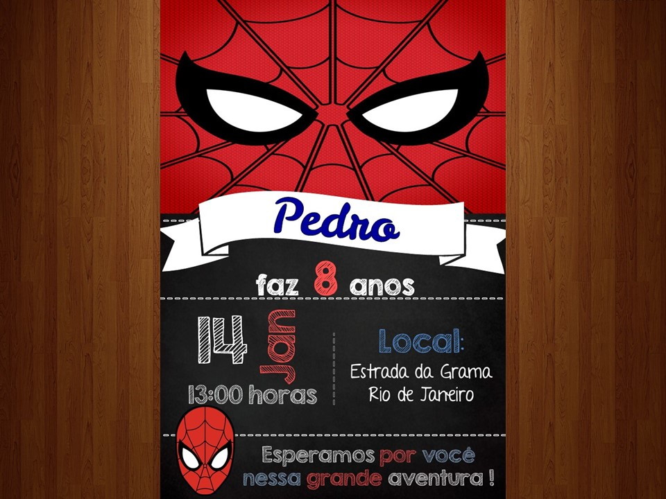 Featured image of post Convites Do Homem Aranha Para Editar E Imprimir