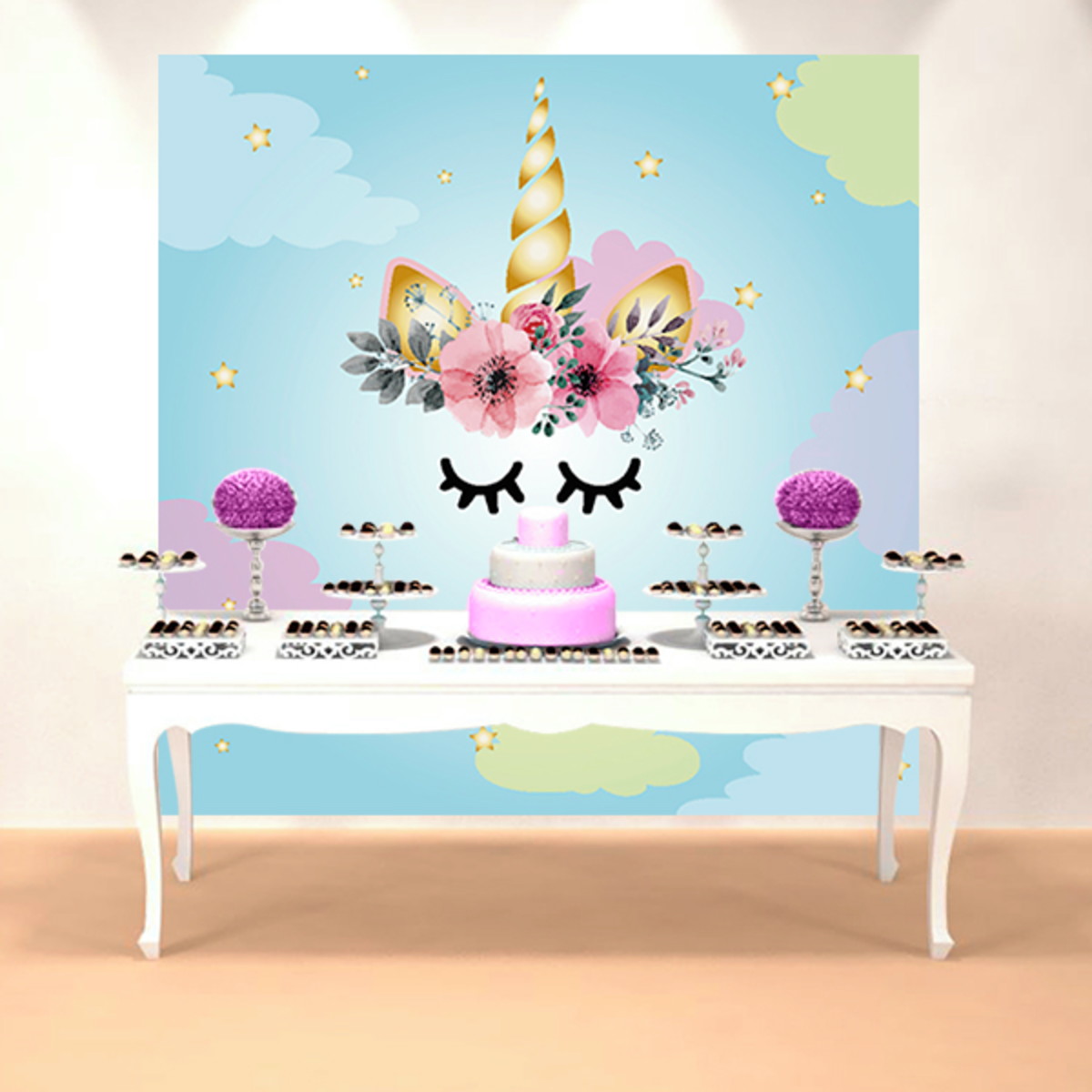 PAINEL PARA FESTA INFANTIL UNICÓRNIO no Elo7 Mew Festa Infantil (B52386) -> Decoração De Festa Unicórnio Infantil PAINEL PARA FESTA INFANTIL UNICÓRNIO no Elo7 Mew Festa Infantil (B52386) -> Decoração De Festa Unicórnio Infantil