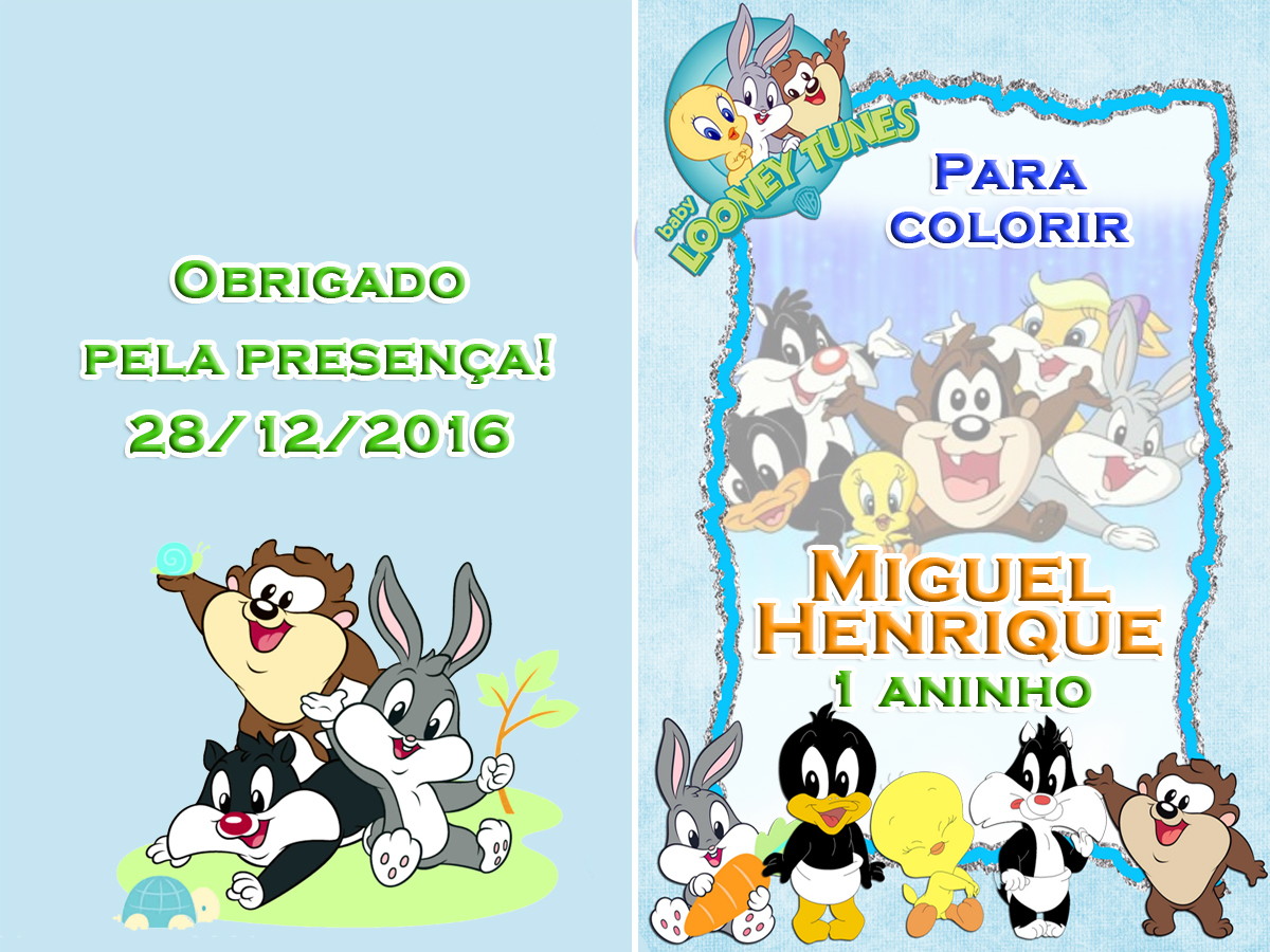 revista baby looney tunes 14x10 no elo7 tudo de festa galvão b6dbdf
