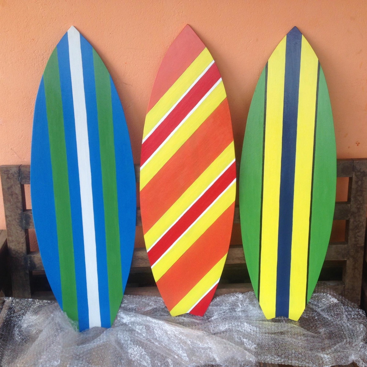 trio de prancha surf