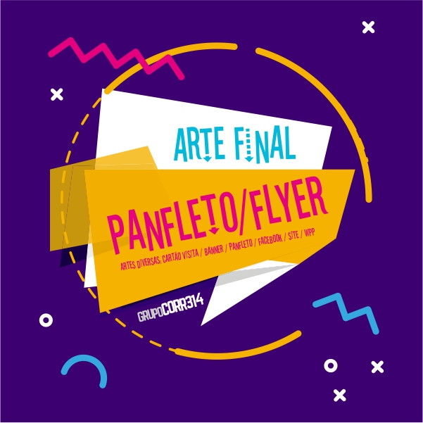 criação criar arte final para flyer panfleto folder folhetos no elo7