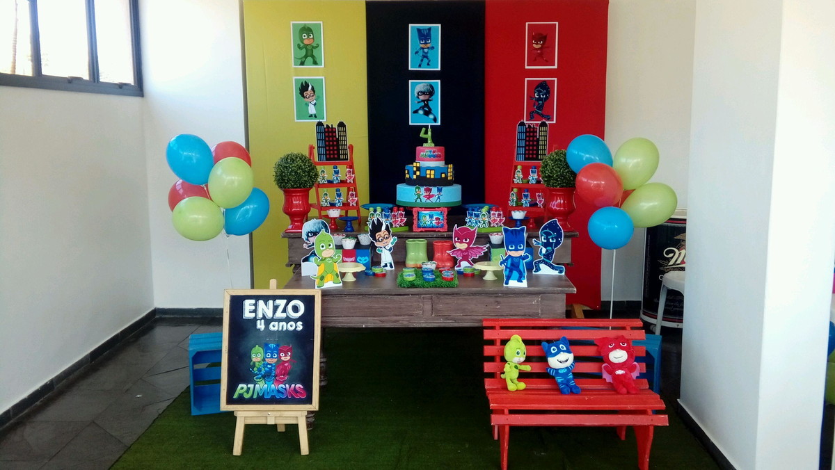 Aluguel decoraç u00e3o PJMASKS promoç u00e3o no Elo7 Dulce Fiesta Decora (B98429) -> Decoração De Festa Infantil Zona Leste Sp Aluguel decoraç u00e3o PJMASKS promoç u00e3o no Elo7 Dulce Fiesta Decora (B98429) -> Decoração De Festa Infantil Zona Leste Sp