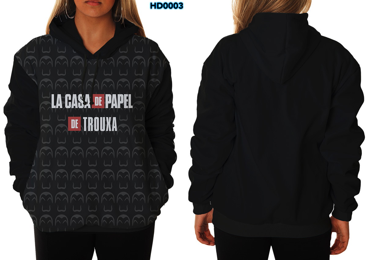 blusa de frio da casa de papel