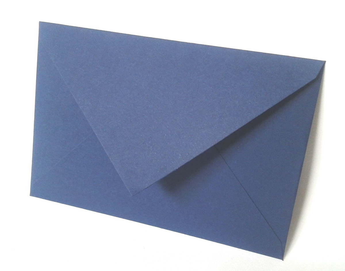 envelope de bico azul