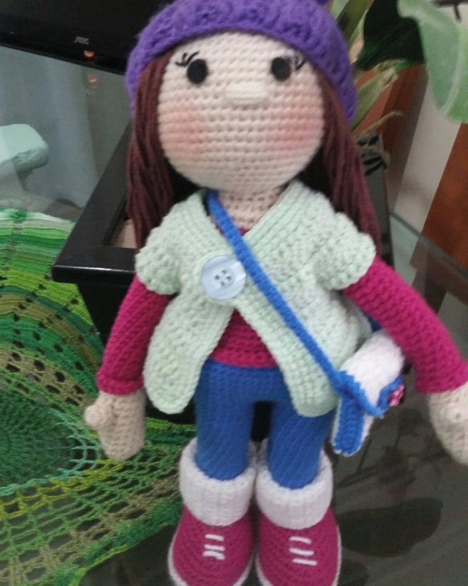 boneca amigurumi doll molly