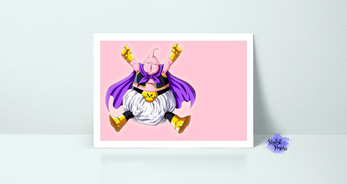 pôster majin boo tamanho a4 no elo7 stylish posters c24a04