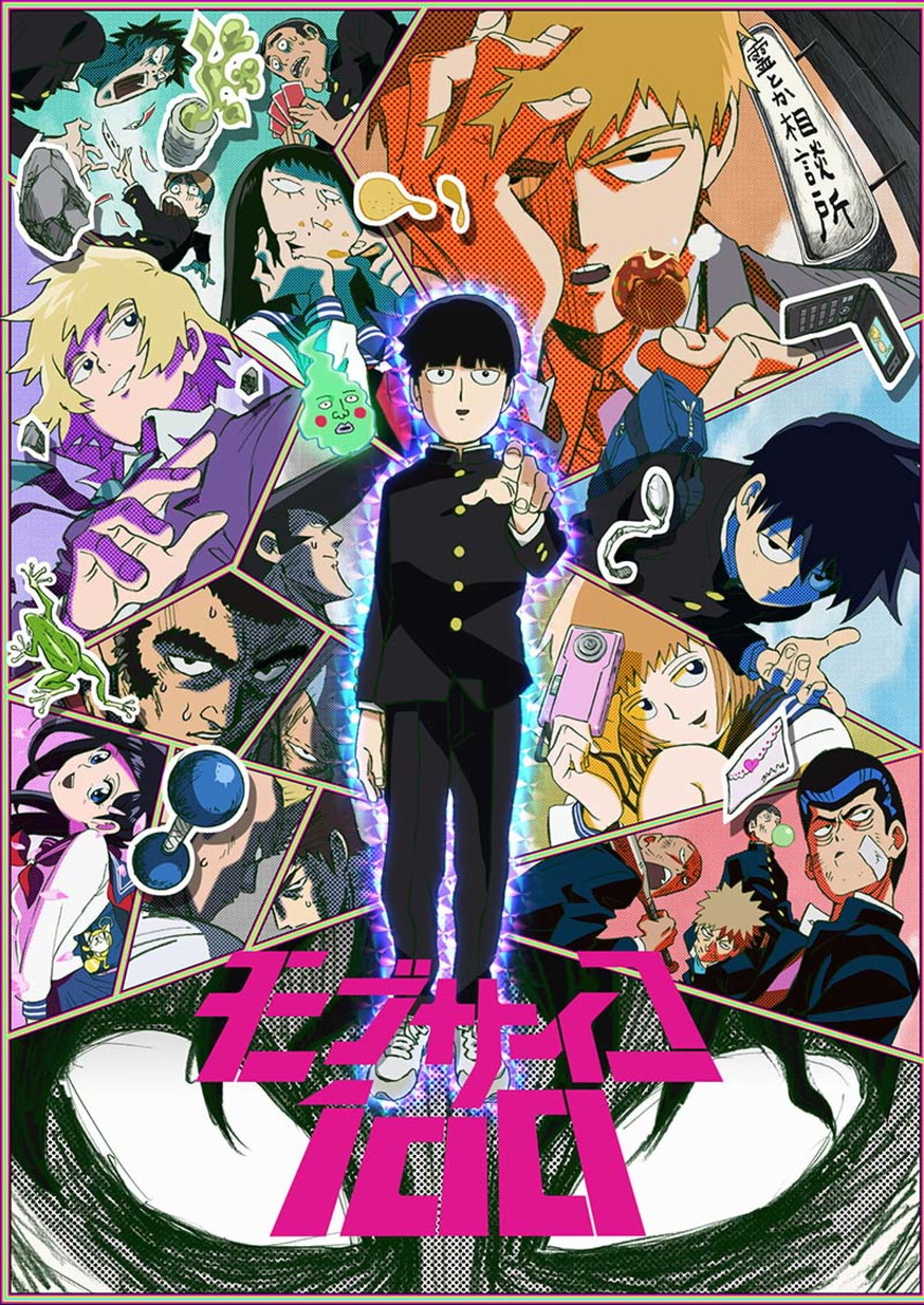 Big Poster  do Anime Mob  Psycho  100  Tamanho 90x60 cm 