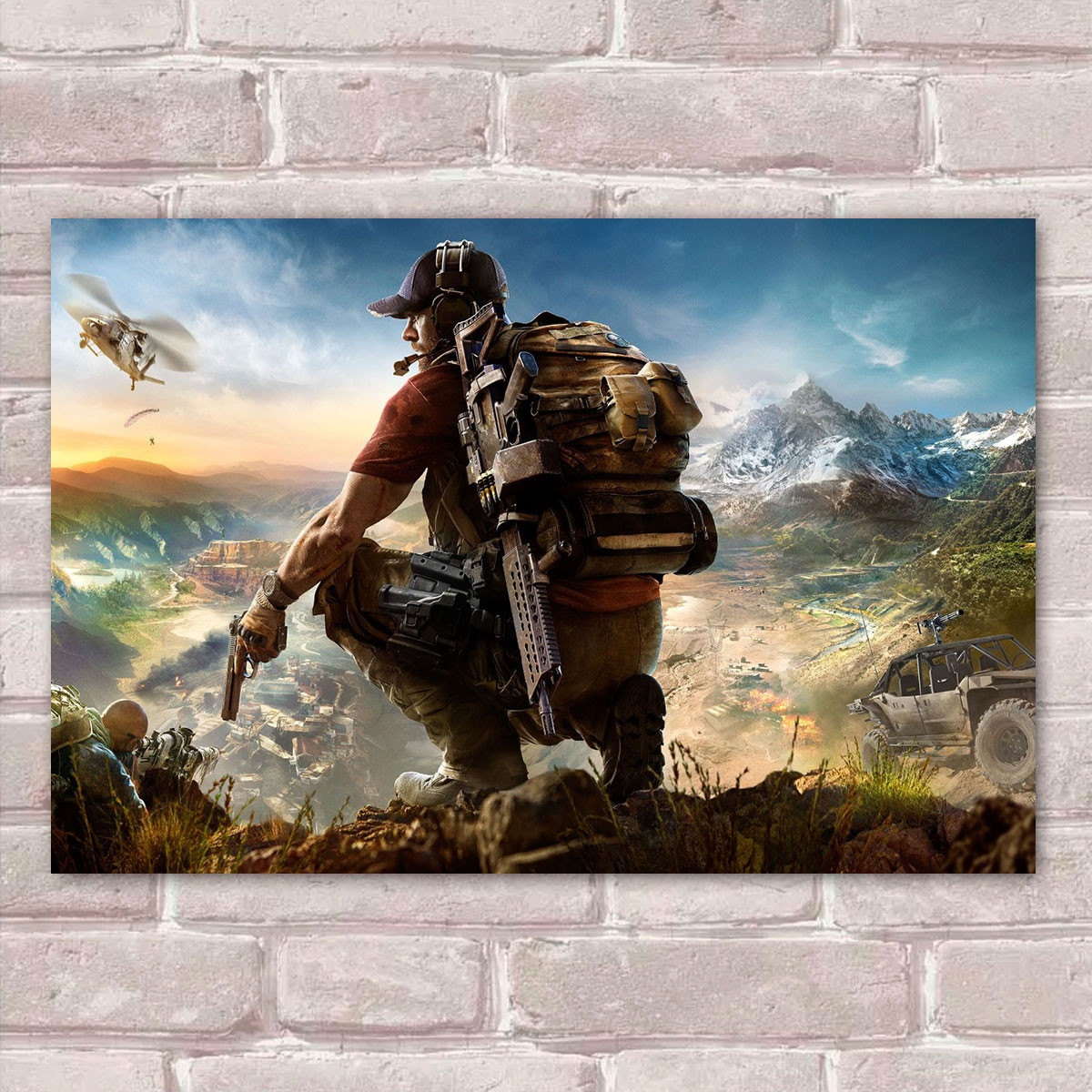 placa decorativa ghost recon