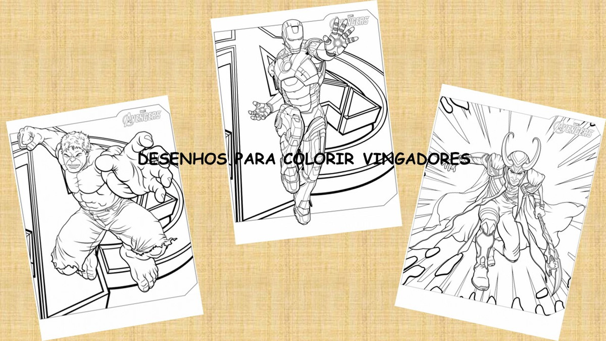 arte digital desenhos para colorir vingadores no elo7 rocha
