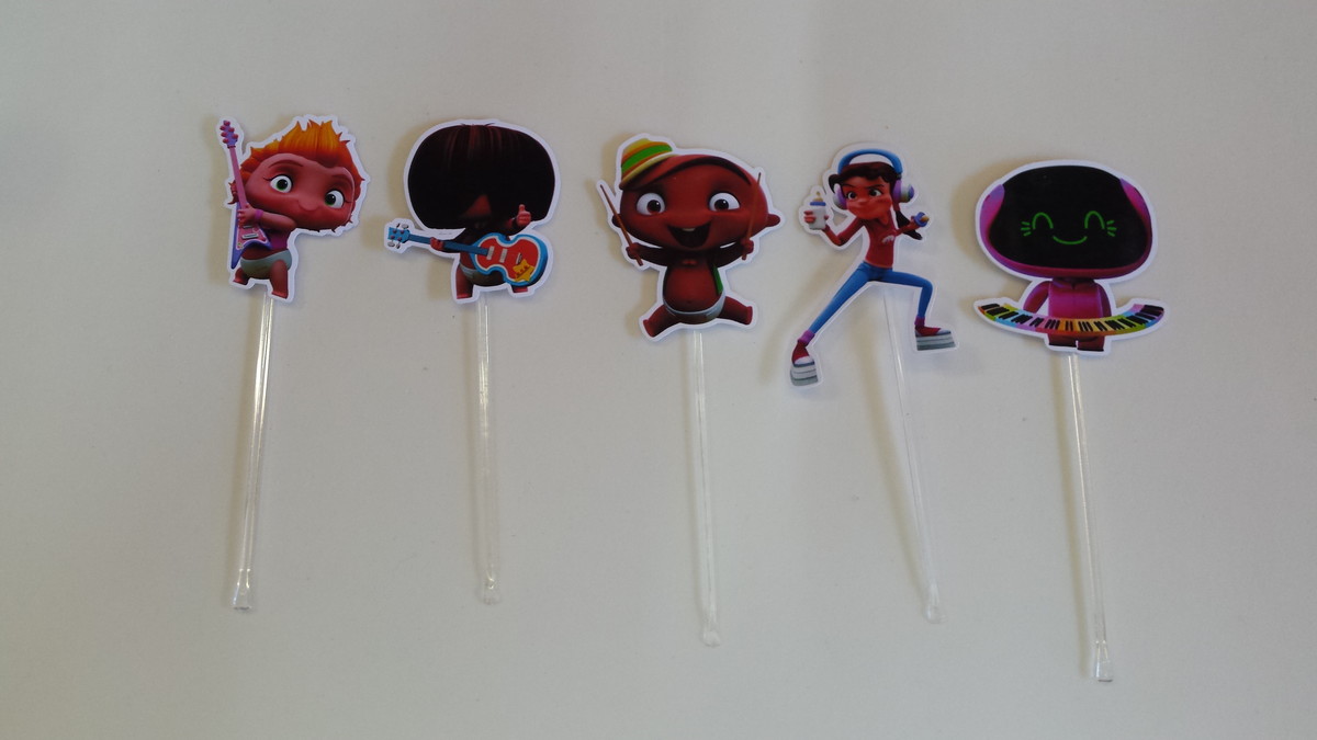 Topper Docinho Mini Rocket Power No Elo7 Mamãe Festeira