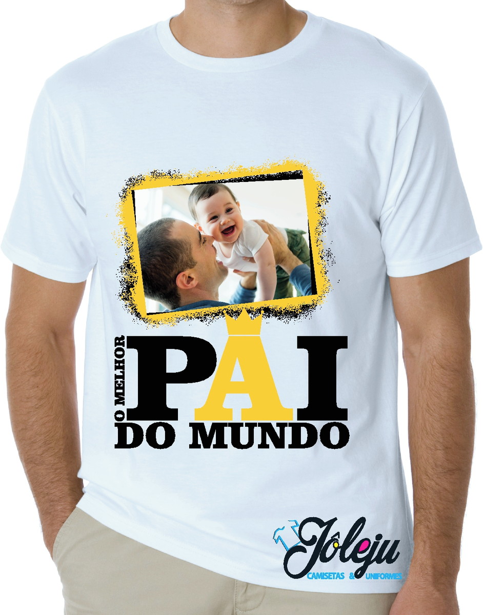 Camisas Personalizadas Dia Dos Pais Com Foto Camiseta pai com foto no Elo7 | Joleju Camisetas (C93DF2)