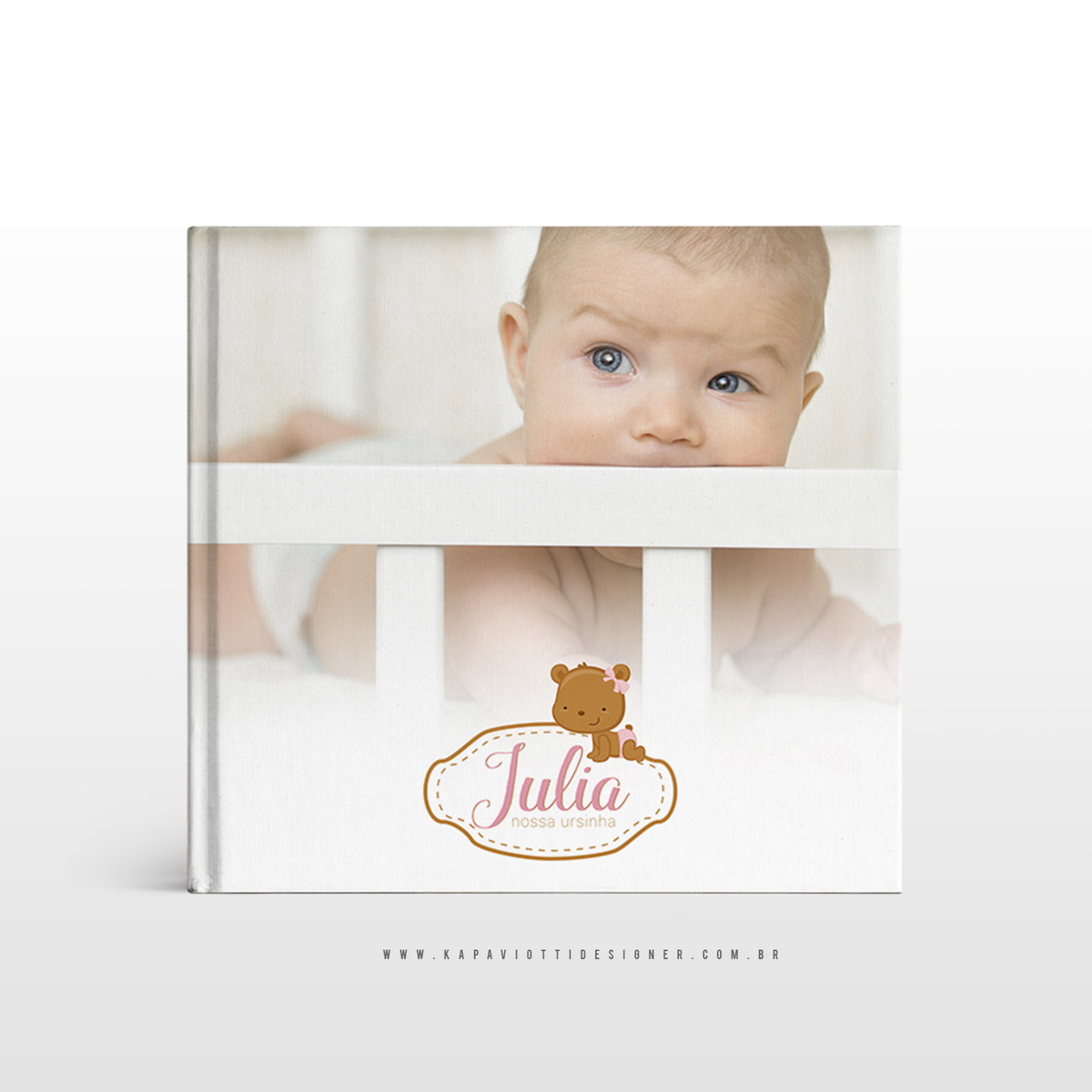 02 template capa de álbum urso baby no elo7 karina paviotti