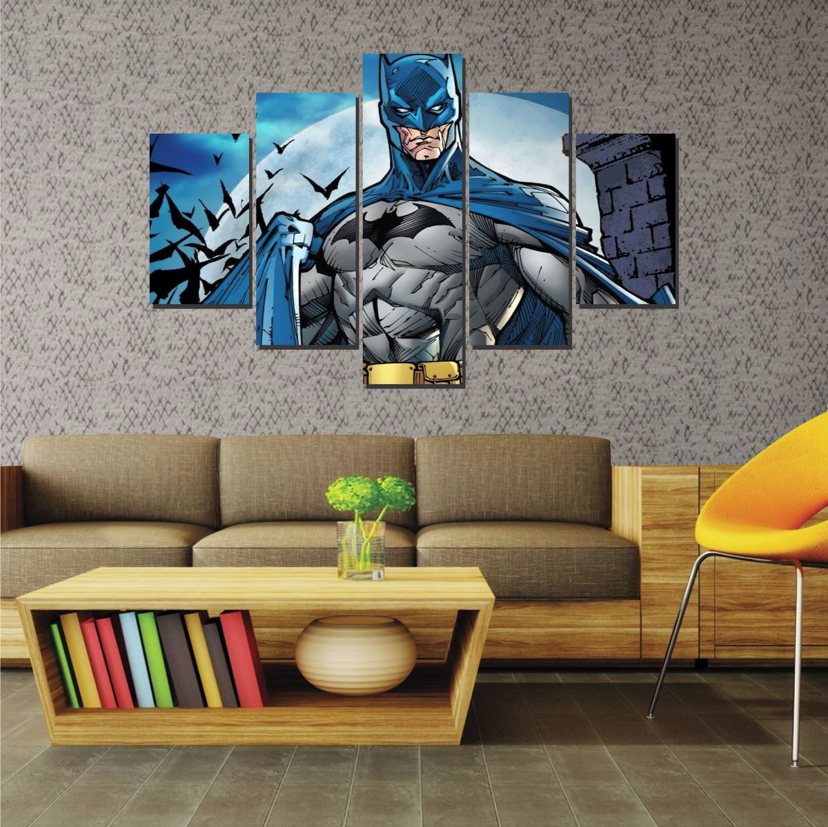 quadro mosaico decorativo batman desenho no elo7 rc papel de