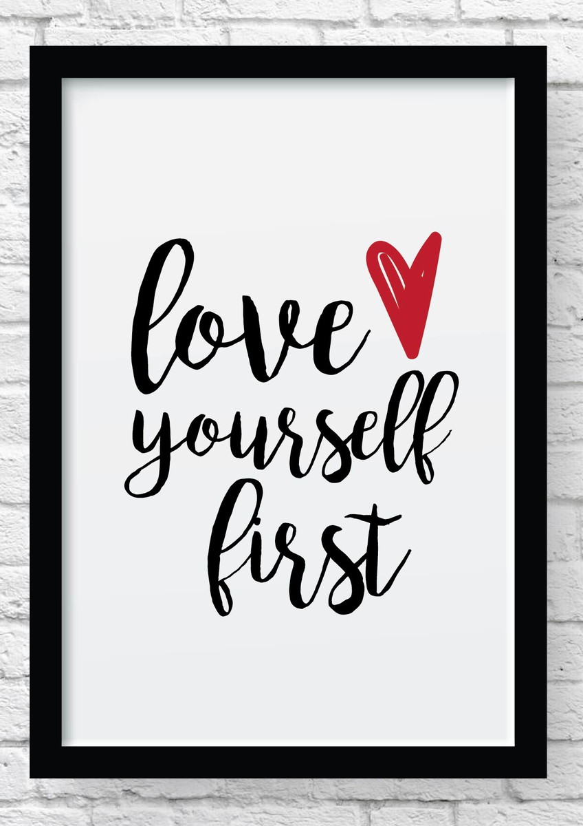 love yourself quadro decorativo