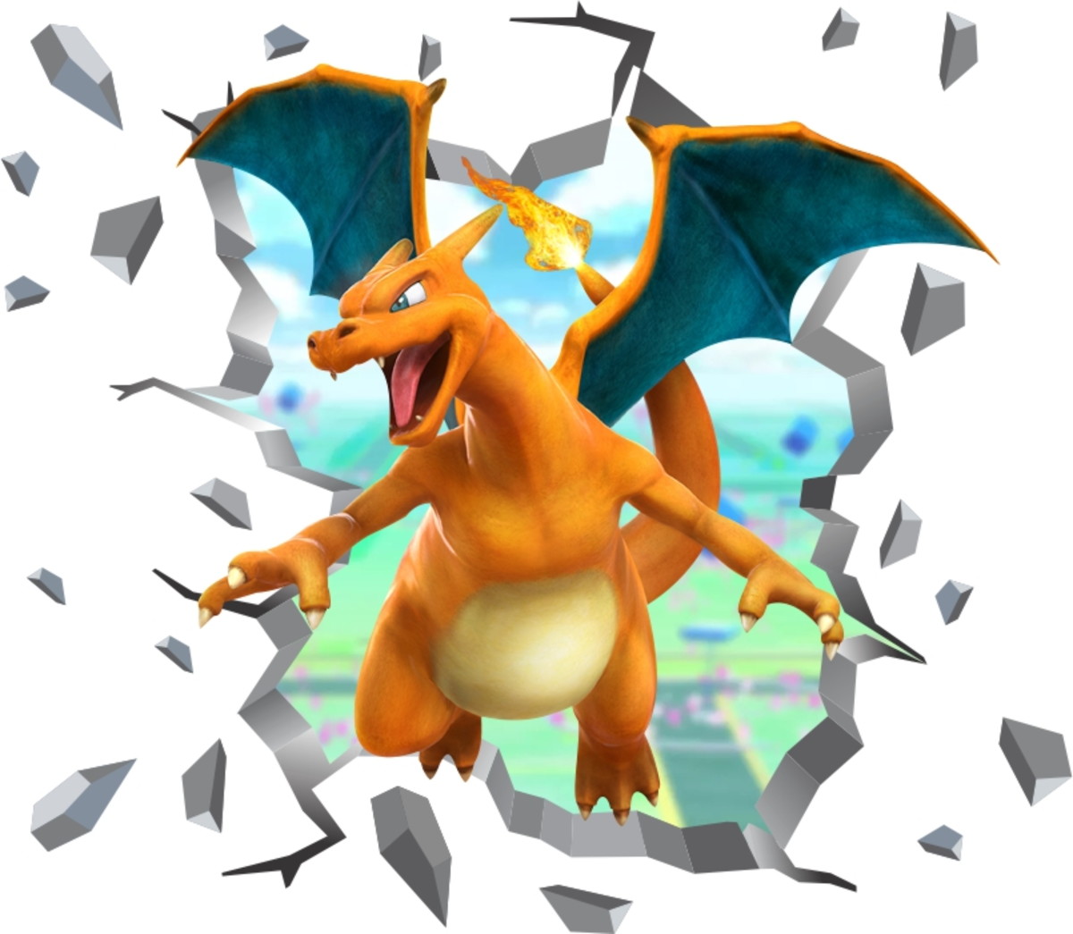 adesivo 3d explosão pokémon