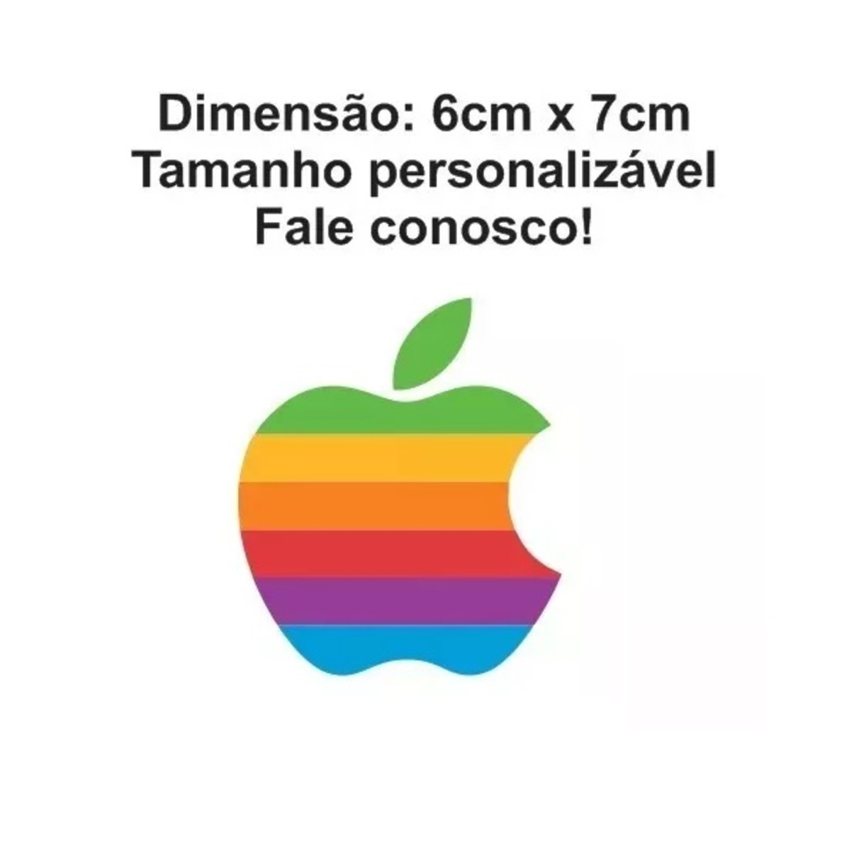 adesivo apple logo antigo