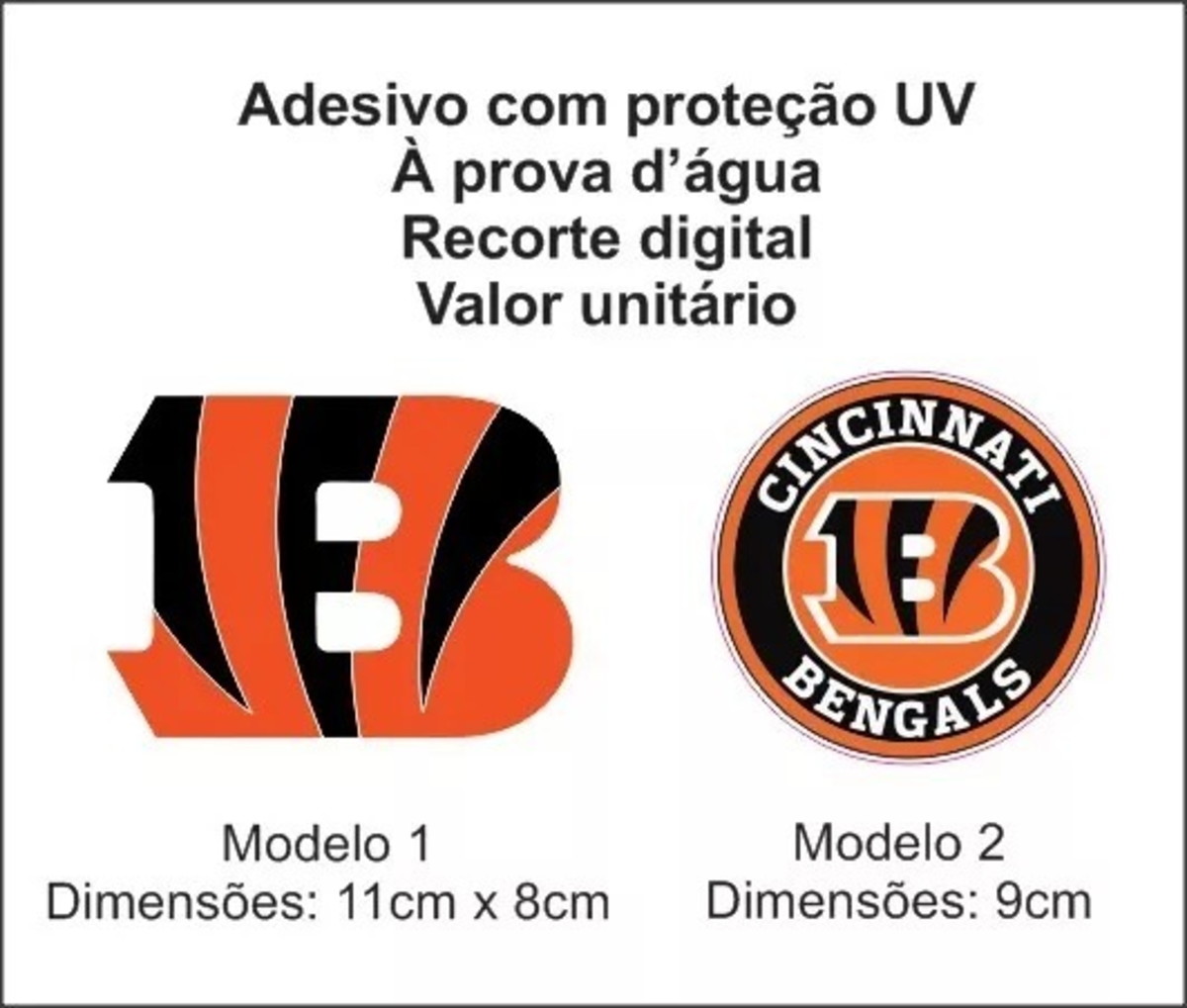 adesivo nfl cincinnati bengals