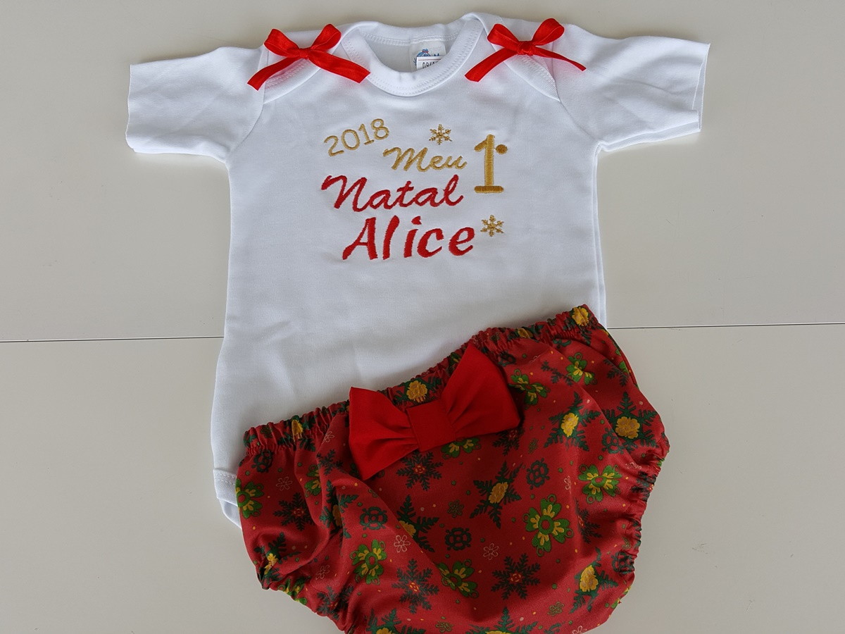 conj body bordado meu primeiro natal 2018 no elo7 pabo baby d44230